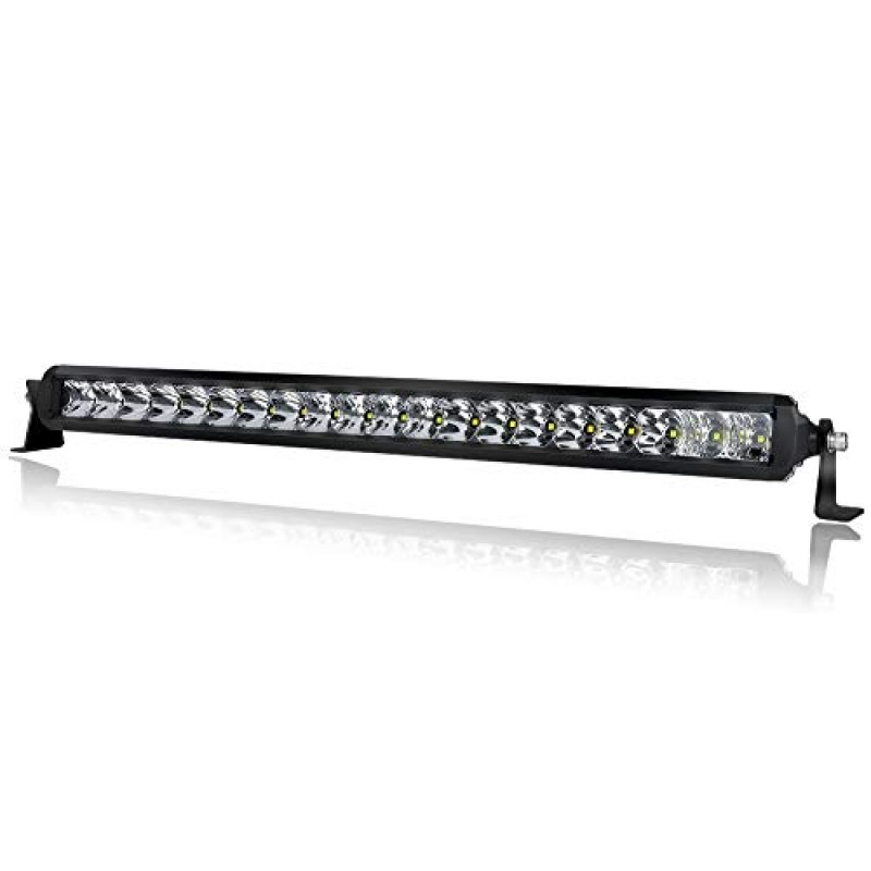 LED Light Bar 20 inch - 4WDKING Screwless 100W IP69K Waterproof Off-Road LED Work Light